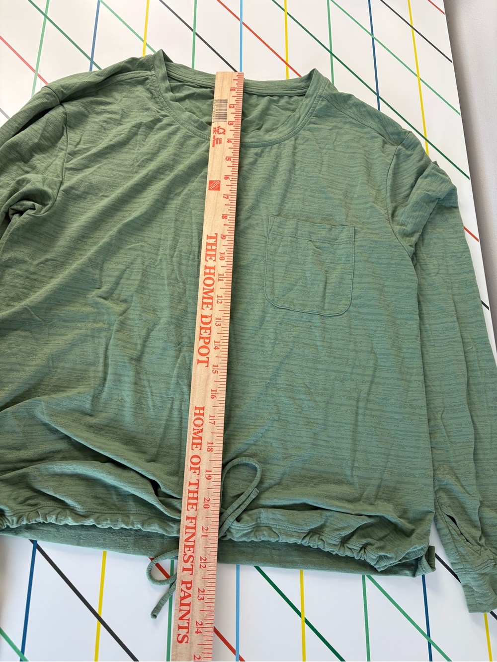 Title Nine Upland Long Sleeve Sun Shirt Medium EUC Sage Green Gorpcore Granola - Picture 12 of 12